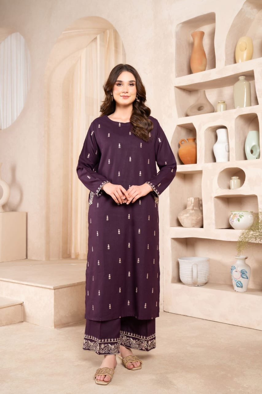 Iris Embroidery 2pc