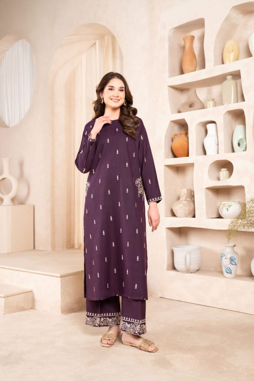 Iris Embroidery 2pc