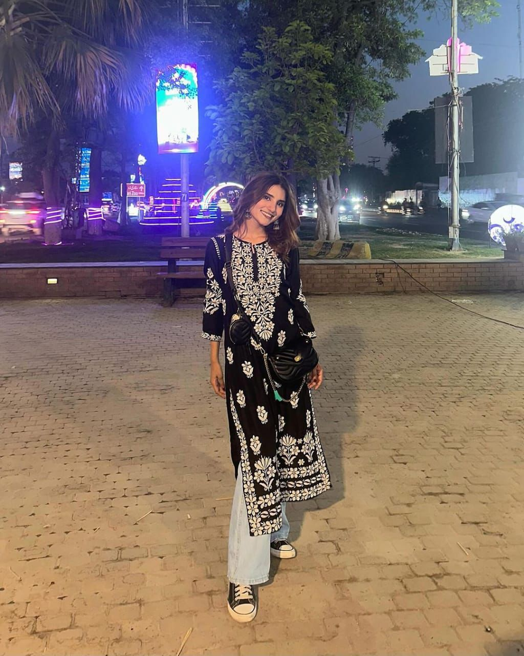 Indian Chicken Kari Embroidery Kurti