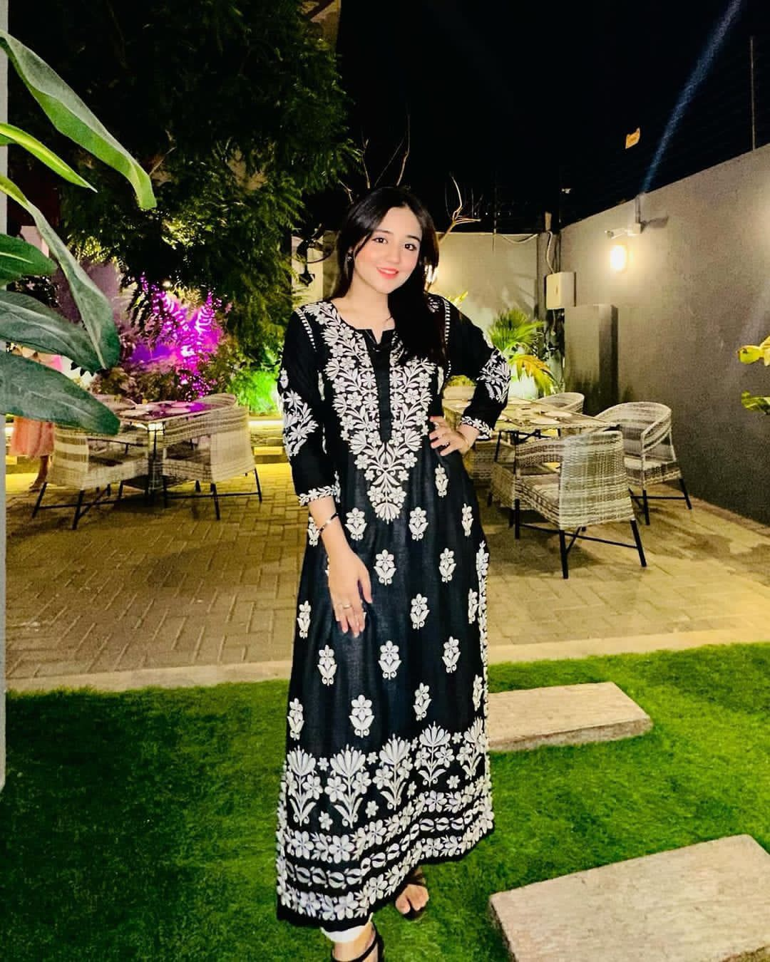 Indian Chicken Kari Embroidery Kurti