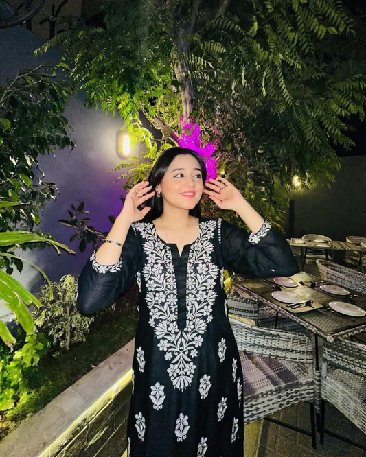 Indian Chicken Kari Embroidery Kurti
